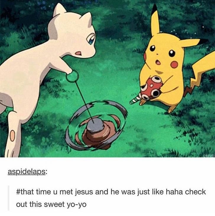 Mew with a yoyo